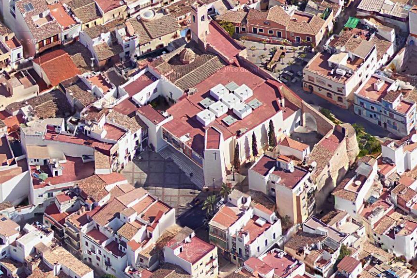 Plaza de la Villa actual. Vista 3D. Google Maps